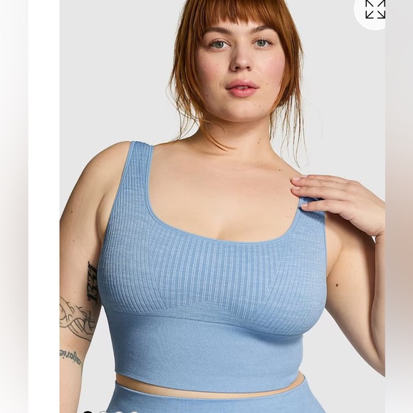 Victoria's Secret Pink Ribbed Bra Top - Picture 1 of 10